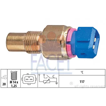 Sonde de température, liquide de refroidissement FACET 7.3553