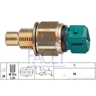 Sonde de température, liquide de refroidissement FACET 7.3554