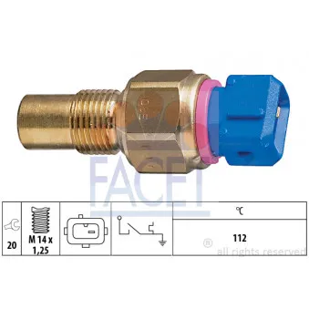 Contact thermique, voyant avertisseur de l'agent réfrigérant FACET 7.4109