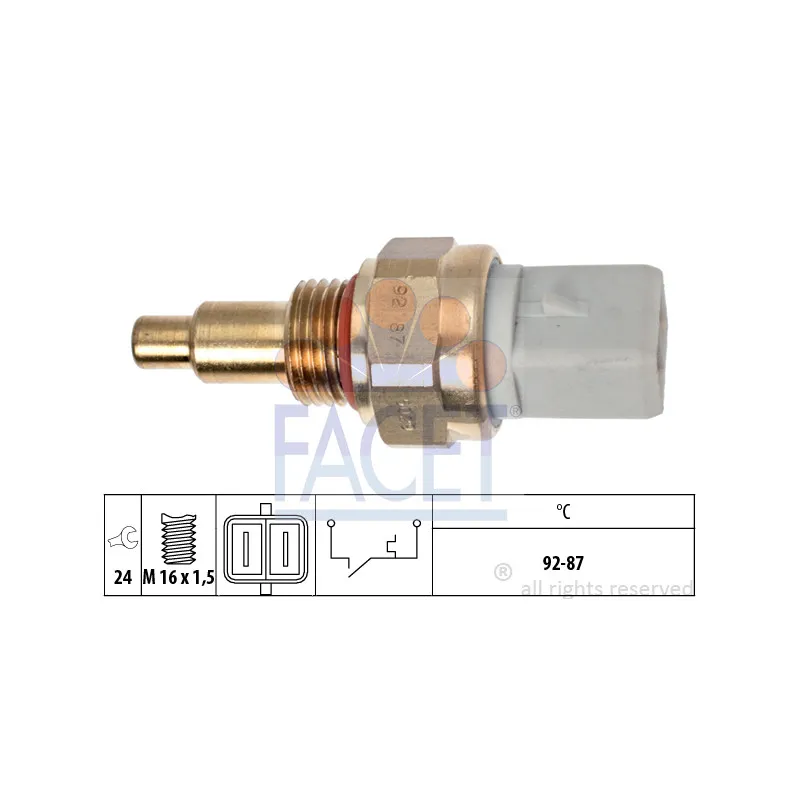 Interrupteur de température, ventilateur de radiateur FACET 7.5029