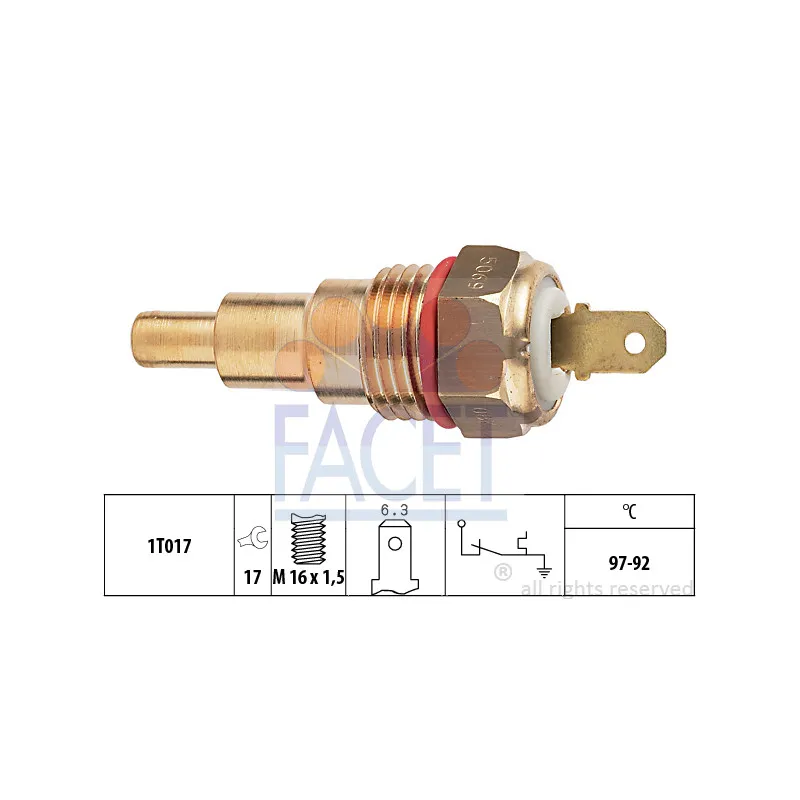 Interrupteur de température, ventilateur de radiateur FACET 7.5069