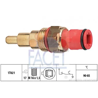 Interrupteur de température, ventilateur de radiateur FACET 7.5070