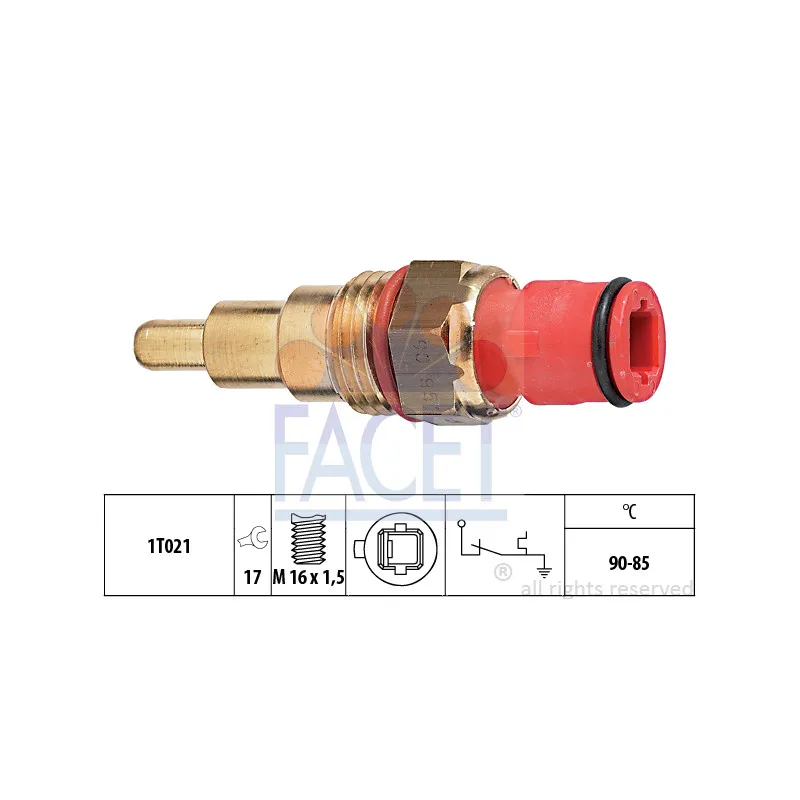 Interrupteur de température, ventilateur de radiateur FACET 7.5070
