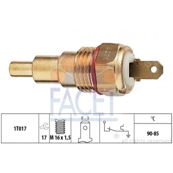 Interrupteur de température, ventilateur de radiateur FACET 7.5071