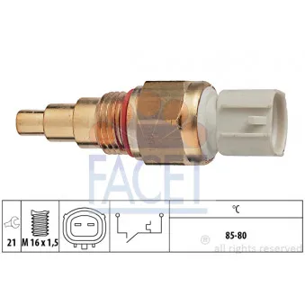 Interrupteur de température, ventilateur de radiateur FACET 7.5109