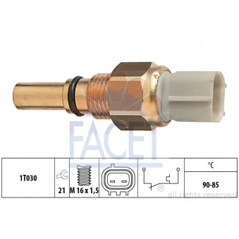 Interrupteur de température, ventilateur de radiateur FACET 7.5151