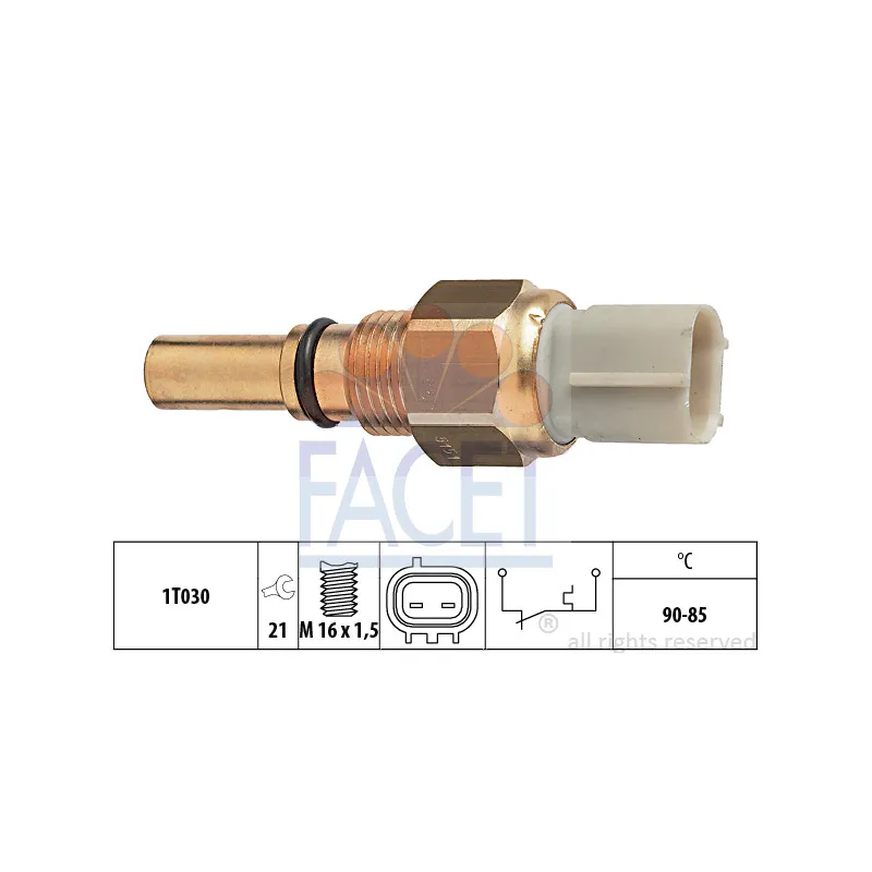 Interrupteur de température, ventilateur de radiateur FACET 7.5151