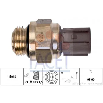 Interrupteur de température, ventilateur de radiateur FACET 7.5196