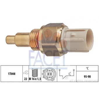 Interrupteur de température, ventilateur de radiateur FACET 7.5213