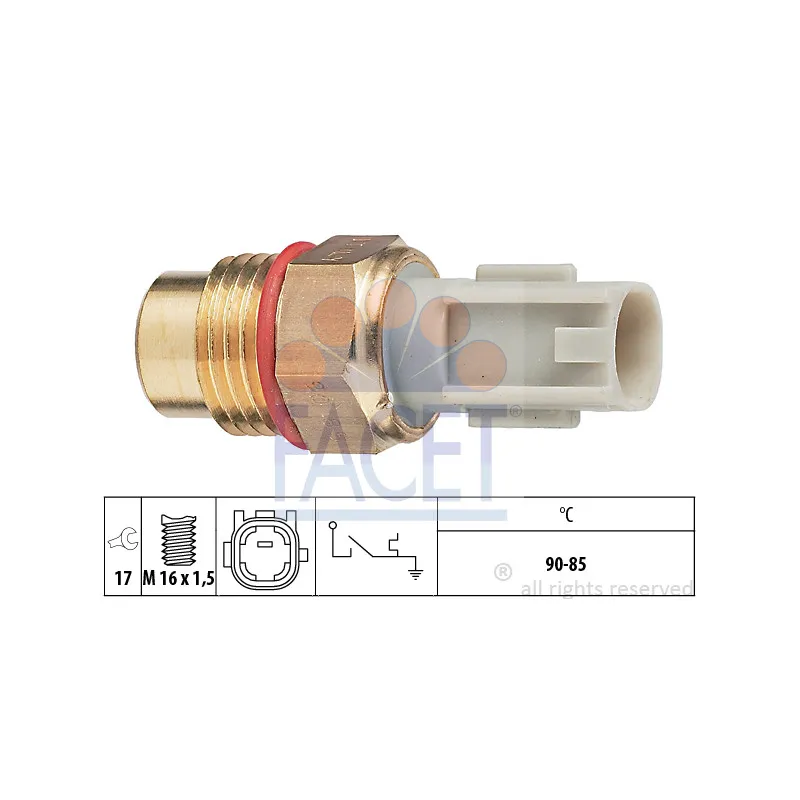Interrupteur de température, ventilateur de radiateur FACET 7.5223