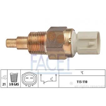 Interrupteur de température, ventilateur de radiateur FACET 7.5228