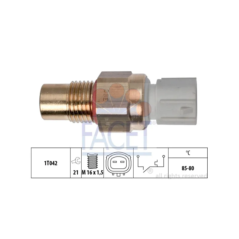 Interrupteur de température, ventilateur de radiateur FACET 7.5246