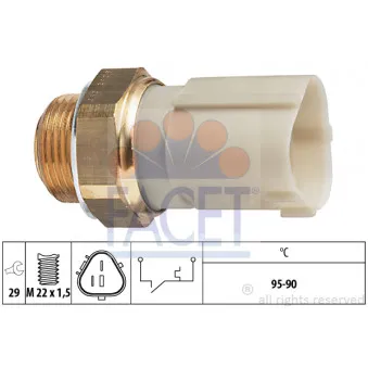 Interrupteur de température, ventilateur de radiateur FACET 7.5262