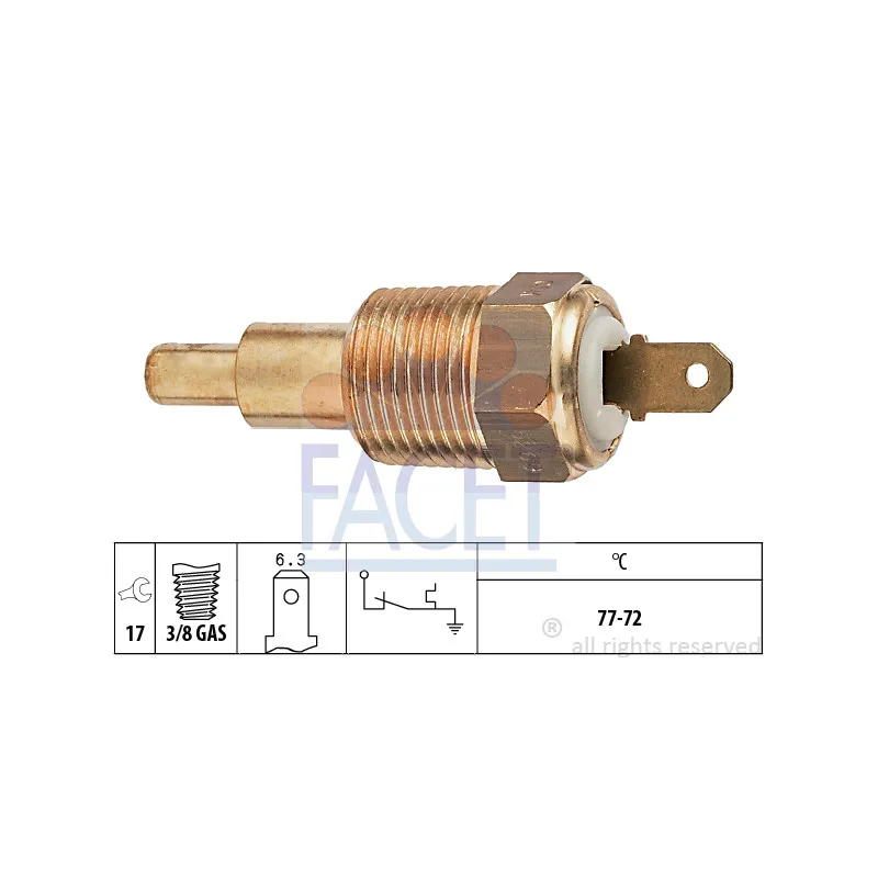 Interrupteur de température, ventilateur de radiateur FACET 7.5269