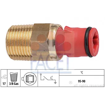 Interrupteur de température, ventilateur de radiateur FACET 7.5277