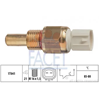Interrupteur de température, ventilateur de radiateur FACET 7.5278