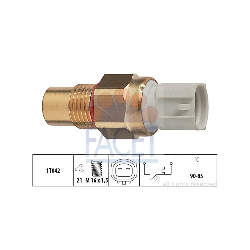 Interrupteur de température, ventilateur de radiateur FACET 7.5289