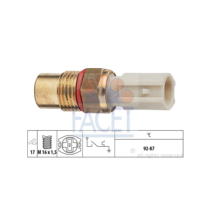 Interrupteur de température, ventilateur de radiateur FACET 7.5291