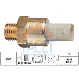 Interrupteur de température, ventilateur de radiateur FACET 7.5683