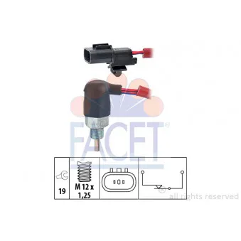 Contacteur, feu de recul FACET 7.6176