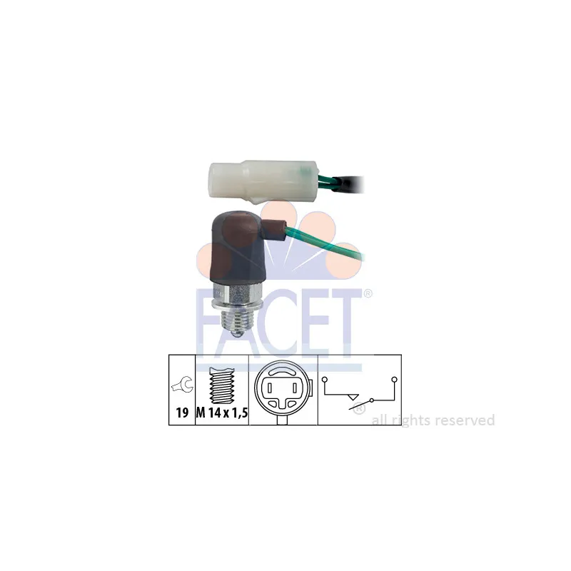 Contacteur, feu de recul FACET 7.6179