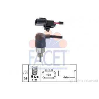Contacteur, feu de recul FACET 7.6240