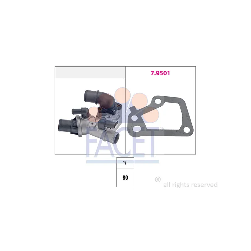 Thermostat d'eau FACET 7.8096