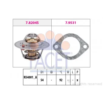 Thermostat d'eau FACET 7.8204