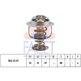 Thermostat d'eau FACET 7.8205S
