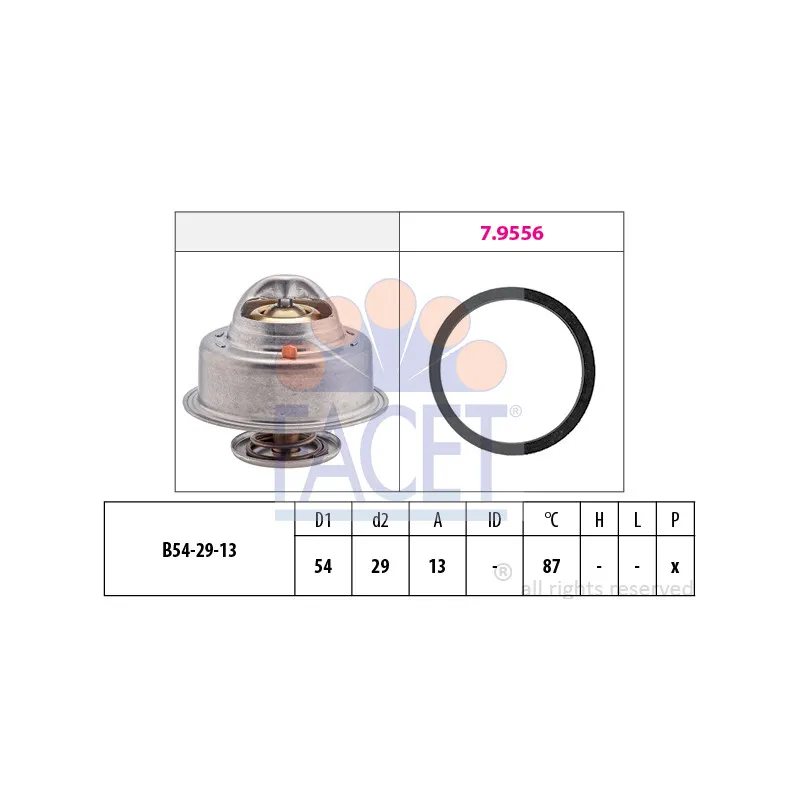 Thermostat d'eau FACET 7.8211