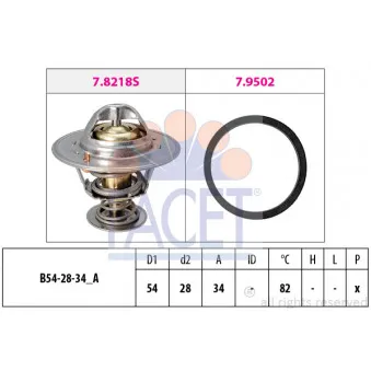 Thermostat d'eau FACET 7.8218