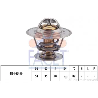 Thermostat d'eau FACET 7.8221S