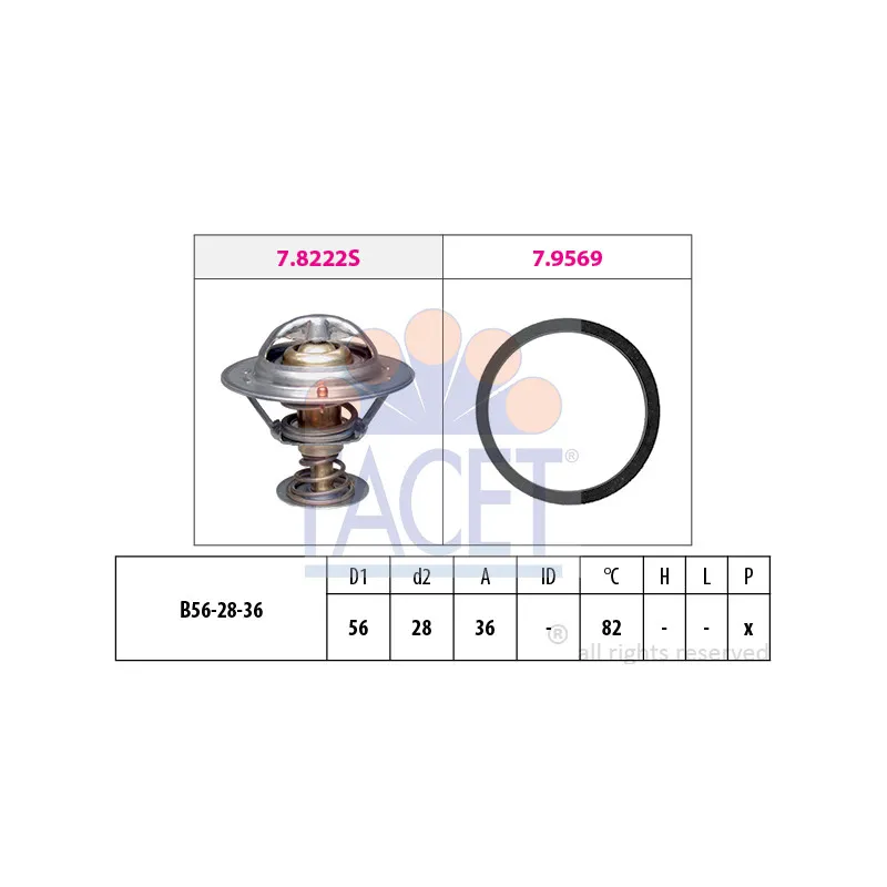 Thermostat d'eau FACET 7.8222