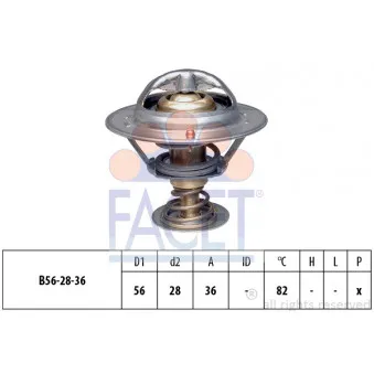 Thermostat d'eau FACET 7.8222S