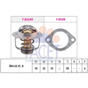 Thermostat d'eau FACET 7.8224