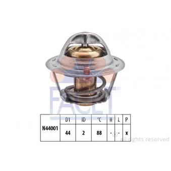 Thermostat d'eau FACET 7.8227S