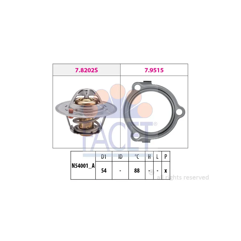 Thermostat d'eau FACET 7.8234
