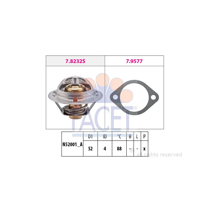 Thermostat d'eau FACET 7.8237