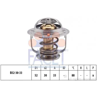 Thermostat d'eau FACET 7.8238S