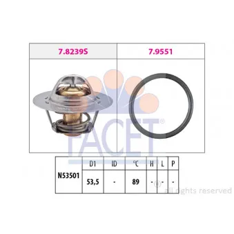 Thermostat d'eau FACET 7.8239