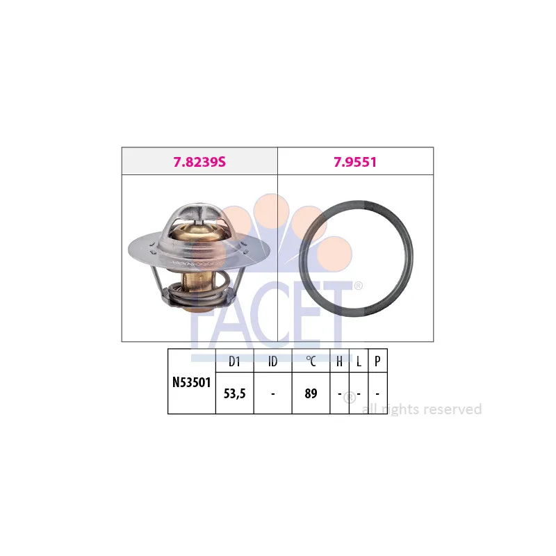 Thermostat d'eau FACET 7.8239