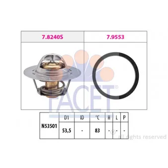 Thermostat d'eau FACET 7.8240