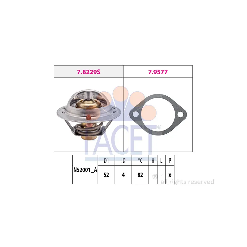 Thermostat d'eau FACET 7.8244