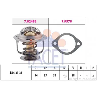 Thermostat d'eau FACET 7.8248