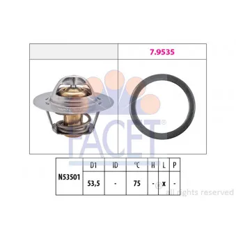 Thermostat d'eau FACET 7.8249