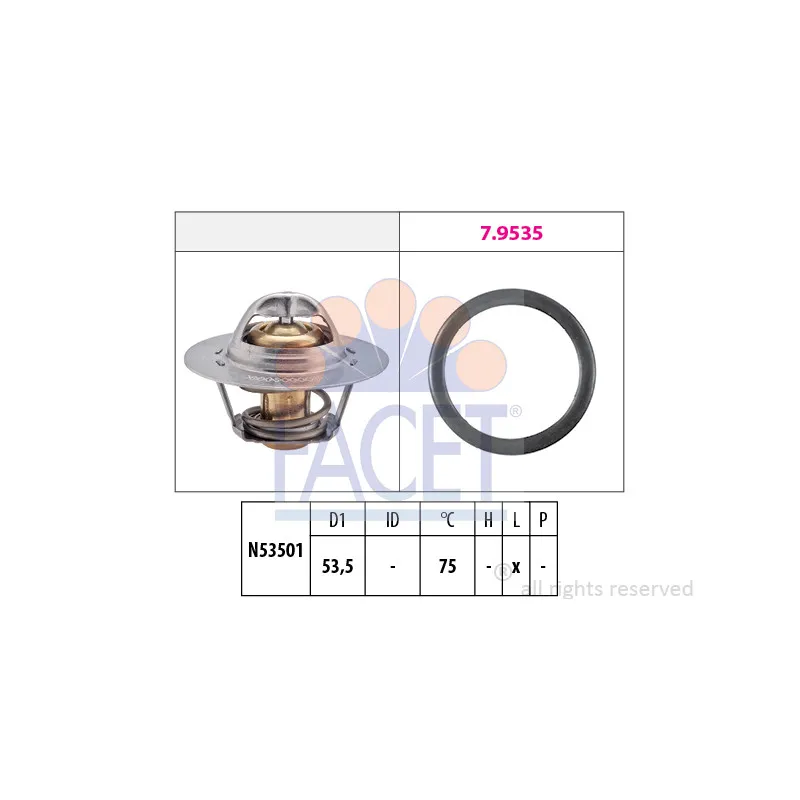 Thermostat d'eau FACET 7.8249