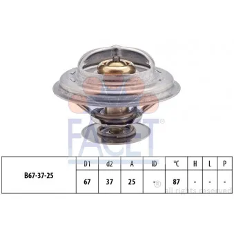 Thermostat d'eau FACET 7.8256S