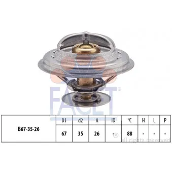 Thermostat d'eau FACET 7.8258S