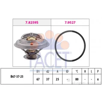 Thermostat d'eau FACET 7.8259