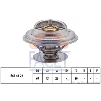 Thermostat d'eau FACET 7.8260S
